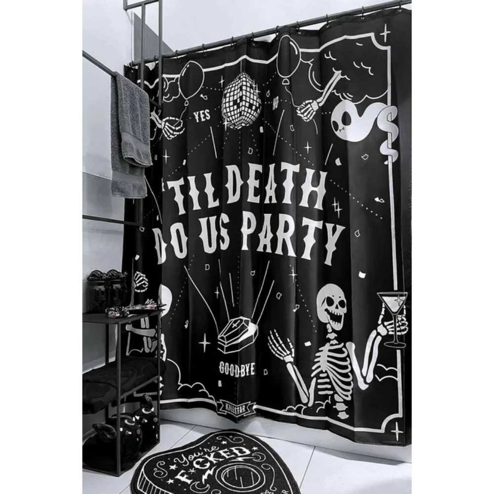 Killstar 'Til Death Do Us Party Shower Curtain